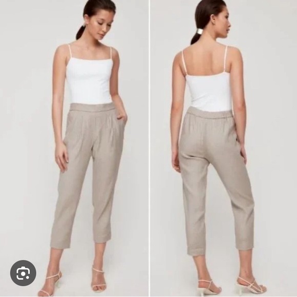 Aritzia babaton cohen linen pants - Picture 1 of 2